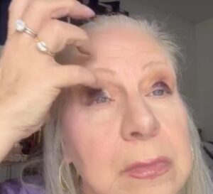 applying makeup